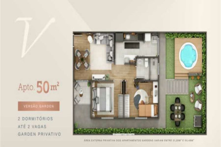 Apartamento à venda com 2 quartos em Parque Santos Dumont, Votorantim, SP