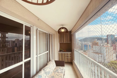 Apartamento com 3 dormitórios à venda, 92 m² por R$ 899.000,00 - Encruzilhada - Santos/SP