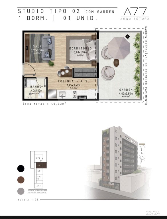 Apartamento à venda com 1 quarto em Quarta Parada, São Paulo, SP