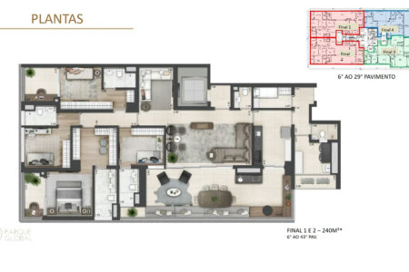 Apartamento à venda com 4 suítes em Jardim Morumbi, São Paulo, SP