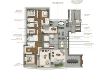 Apartamento à venda com 4 suítes em Jardim Guedala, São Paulo, SP