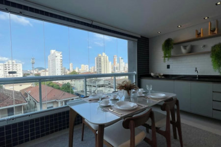 Apartamento com 1 dormitório à venda, 60 m² por R$ 990.000,00 - Boqueirão - Santos/SP