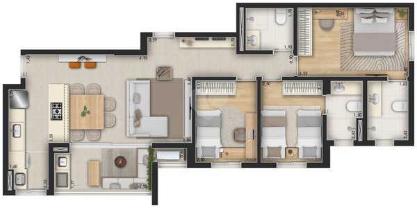Apartamento 99m² 4
