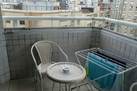 Flat com 1 dormitório à venda, 50 m² por R$ 645.000,00 - Boqueirão - Santos/SP