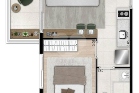 Studio à venda com 1 quarto em Jardim Paulista, São Paulo, SP