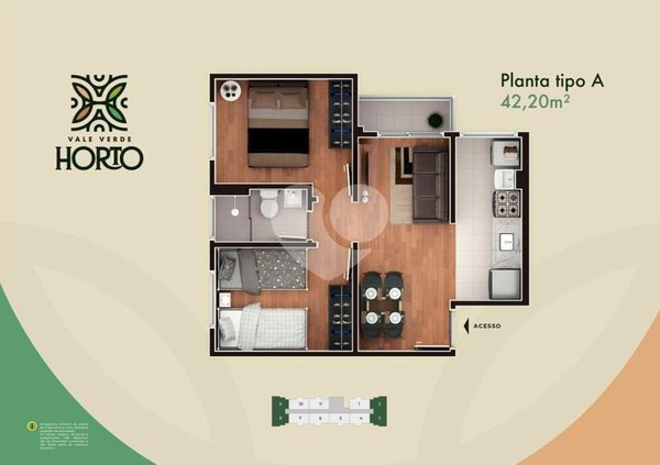 Apartamento 42m² 2