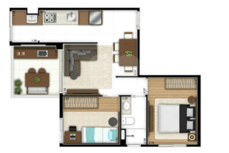 Apartamento à venda com 2 quartos em Aclimação, São Paulo, SP