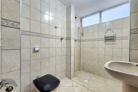 Apartamento próximo da praia com 1 dormitório, 2 banheiros à venda, 55 m² por R$ 420.000 - Pompéia - Santos/SP