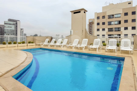 Apartamento à venda ou para alugar com 2 quartos, sendo 1 suíte, em Vila Olímpia, São Paulo, SP