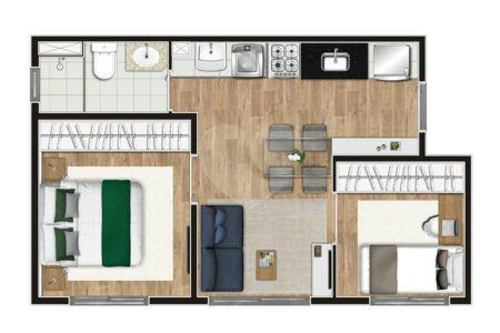 Apartamento à venda com 2 quartos em Barra Funda, São Paulo, SP