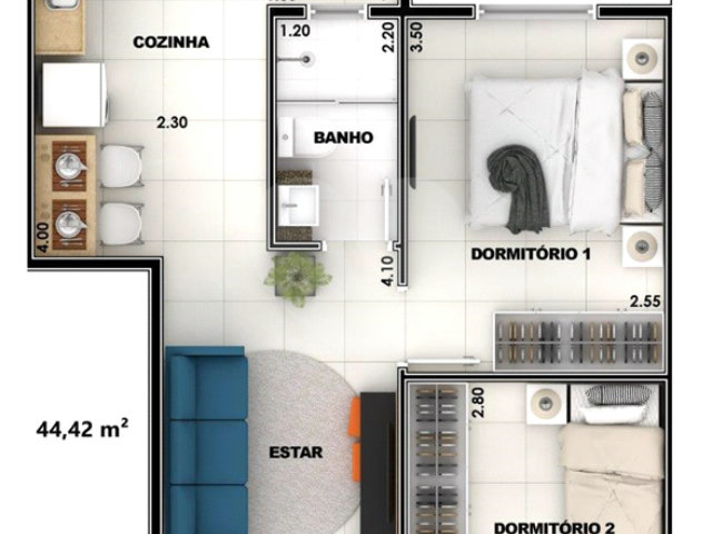 Casa à venda com 2 quartos no condomínio Moradas Parada Inglesa, São Paulo - SP