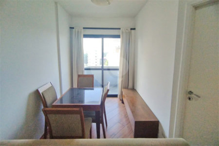 Apartamento mobiliado em Moema, - 1 quarto, sala e cozinha - 1 vaga