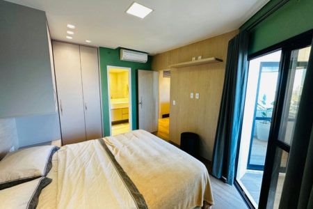 Flat com 1 dormitório para alugar, 43 m² por R$ 7.500,00/mês - Boqueirão - Santos/SP