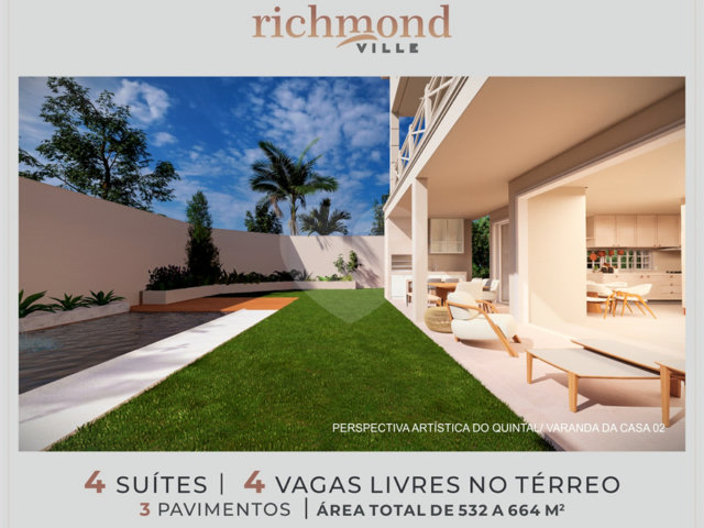 Casa à venda com 4 suítes no condomínio Richmond Ville, São Paulo - SP