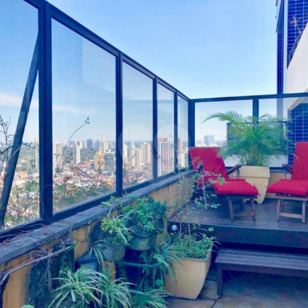 Cobertura à venda ou para alugar com 2 suítes em Chácara Santo Antônio, São Paulo, SP