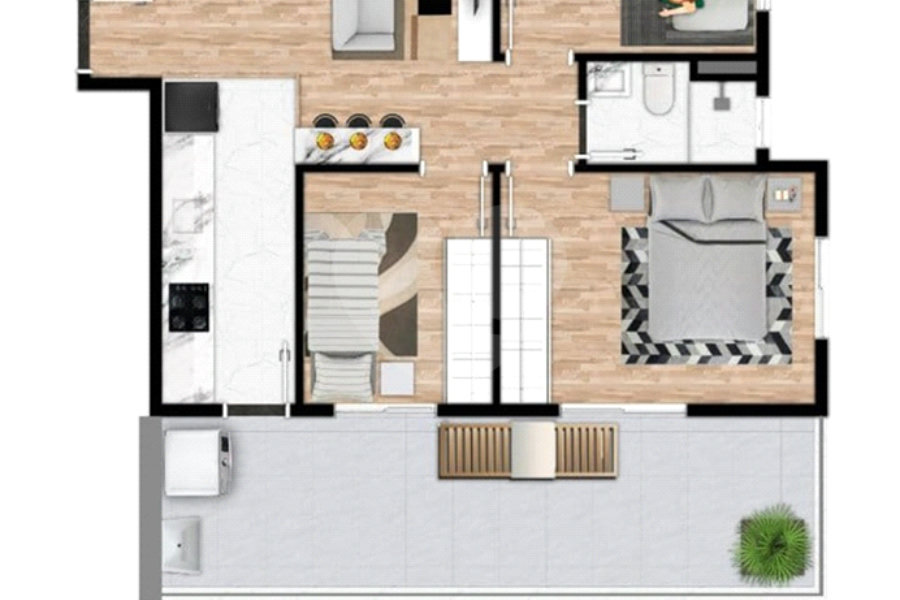 Apartamento à venda com 3 quartos, sendo 1 suíte, em Parada Inglesa, São Paulo, SP