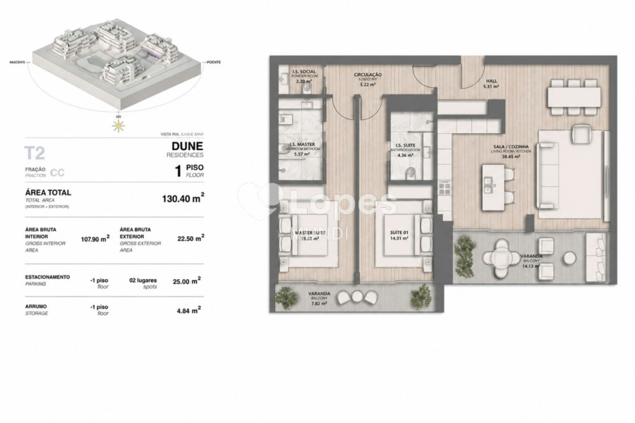 Apartamento T2 à venda em Vilamoura, Algarve, Portugal – Lumare