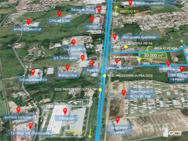 Terreno à venda ou para alugar em Residencial Esperança, Caçapava, SP