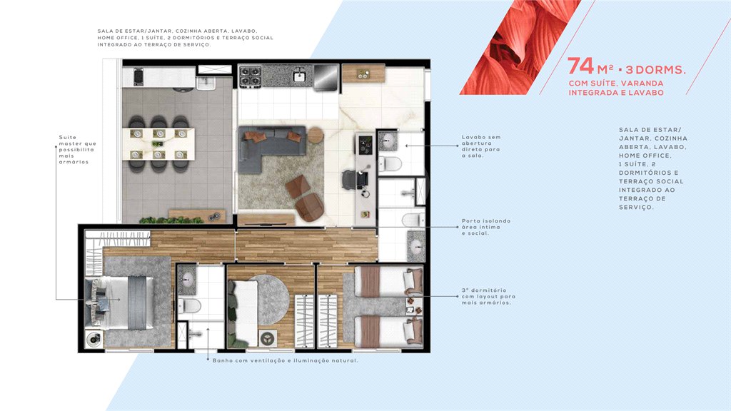 Apartamento à venda com 3 quartos, sendo 1 suíte, em Barra Funda, São Paulo, SP