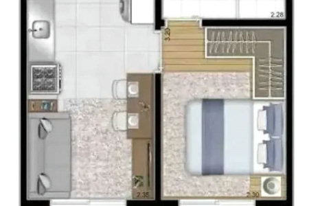 Apartamento à venda com 1 quarto em Água Branca, São Paulo, SP