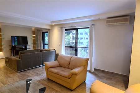 Apartamento para venda e locação de 130m² no Jardim Paulista com 2 suítes e 2 vagas.