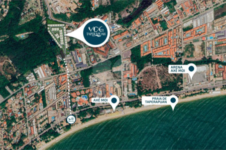 Apartamento à venda com 2 quartos, sendo 1 suíte, em Taperapuan, Porto Seguro, BA