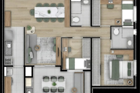 Apartamento à venda com 3 quartos, sendo 1 suíte, em Vila Pompéia, São Paulo, SP