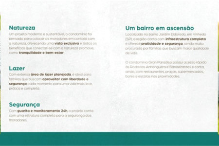 Apartamento à venda com 1 quarto em Capela, Vinhedo, SP