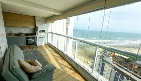Apartamento à venda com 2 quartos, sendo 1 suíte, em Boqueirão, Praia Grande, SP