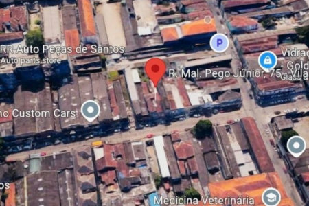 Terreno à venda por R$ 484.000,00 - Vila Nova - Santos/SP