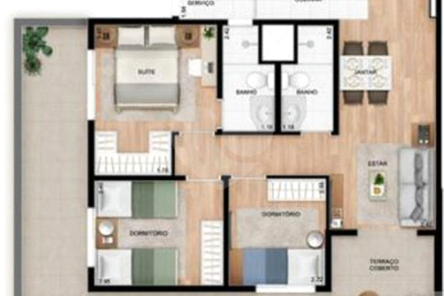 Apartamento à venda com 3 quartos, sendo 1 suíte, em Vila Guilherme, São Paulo, SP