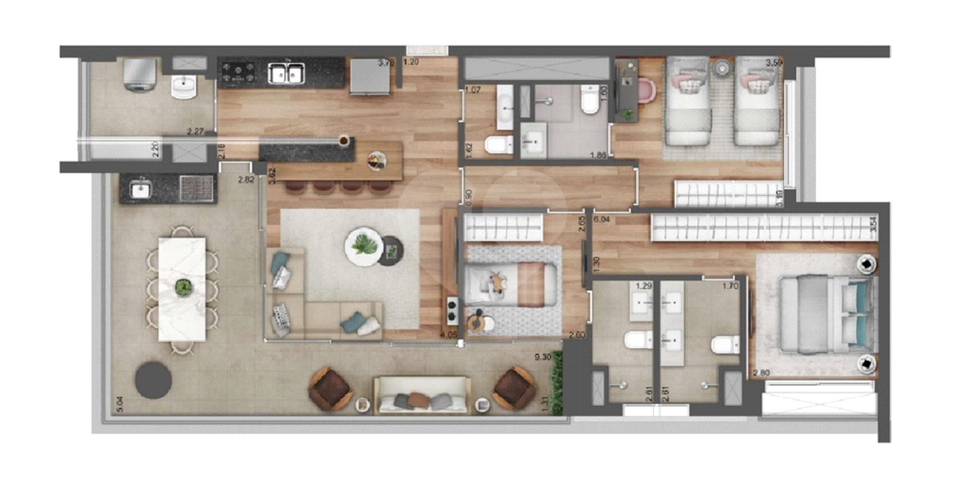Apartamento à venda com 3 suítes em Pinheiros, São Paulo, SP