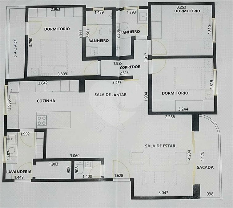 Apartamento à venda ou para alugar com 3 quartos, sendo 1 suíte,  em Real Parque, São Paulo, SP
