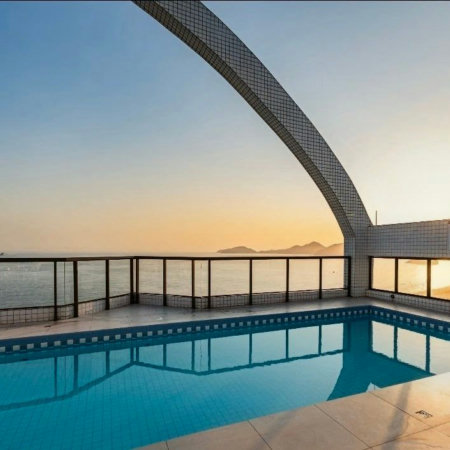 Flat com 1 dormitório à venda, 50 m² por R$ 645.000,00 - Boqueirão - Santos/SP