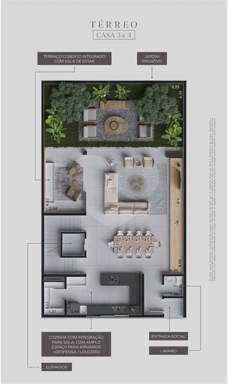 Casa à venda com 3 suítes no condomínio Casa Jardim Vila Nova Conceição, São Paulo - SP
