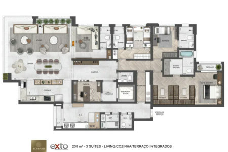 Apartamento à venda com 3 suítes em Vila Romana, São Paulo, SP