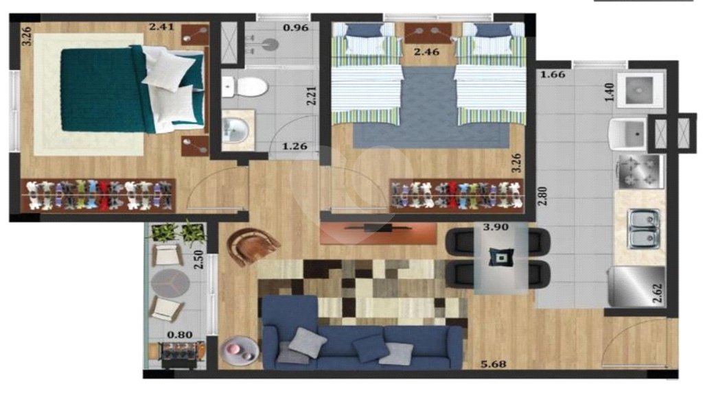Apartamento à venda com 2 quartos em Jardim Aida, Guarulhos, SP