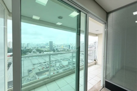 Sala para locação Domo Business 101 m - 2 vagas - Sala com divisórias, ar condicionado e banheiro.
