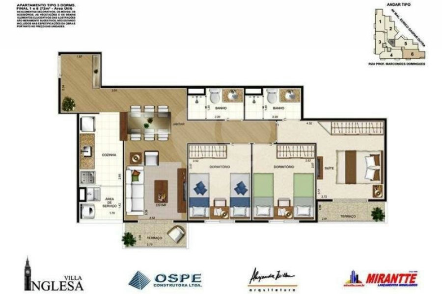 Apartamento à venda com 3 quartos, sendo 1 suíte, em Tucuruvi, São Paulo, SP