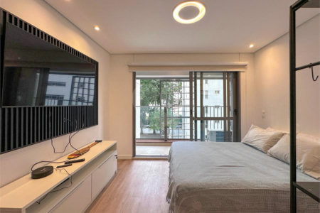 Apartamento à venda ou para alugar com 1 suíte em Campo Belo, São Paulo, SP