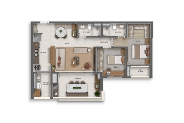 Apartamento 89m² 7