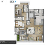Apartamento à venda com 3 suítes em Campo Belo, São Paulo, SP