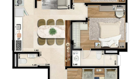 Apartamento à venda com 2 quartos em Alvinópolis, Atibaia, SP