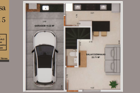 Village com 2 dormitórios à venda, 89 m² por R$ 615.000,00 - Marapé - Santos/SP