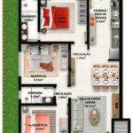 Apartamento à venda com 2 quartos, sendo 1 suíte, em Taperapuan, Porto Seguro, BA