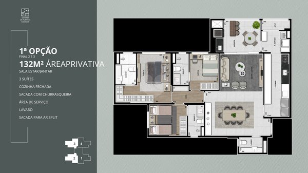 Apartamento 132m² 1