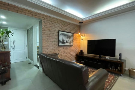 Apartamento com 3 dormitórios frente a praia à venda, 161 m² por R$ 2.200.000 - Gonzaga - Santos/SP