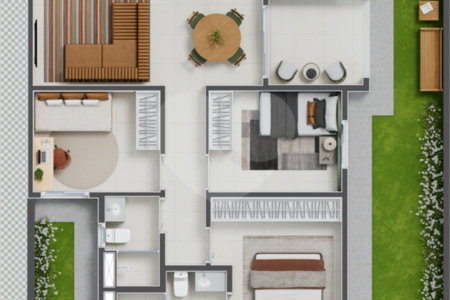 Apartamento à venda com 3 quartos, sendo 1 suíte,  em Ribeirânia, Ribeirão Preto, SP