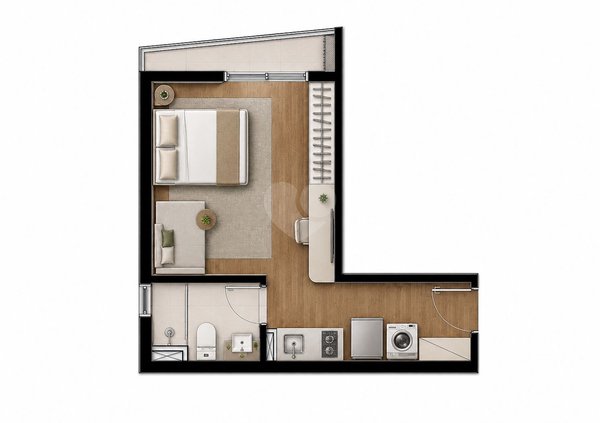 Apartamento 29m² 7