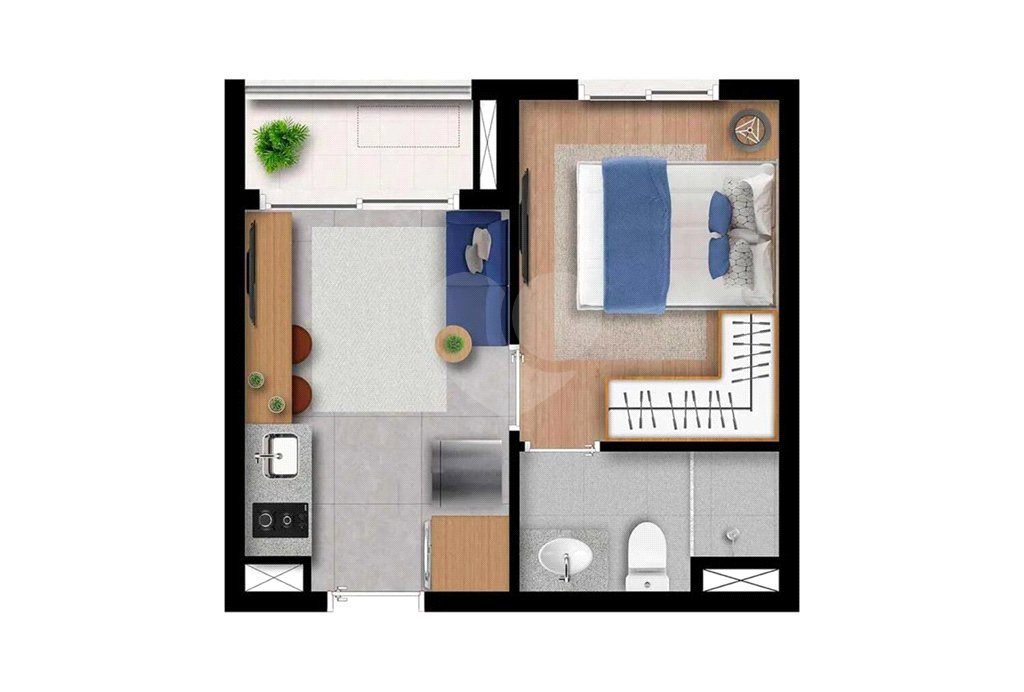 Apartamento à venda com 1 suíte em Pinheiros, São Paulo, SP